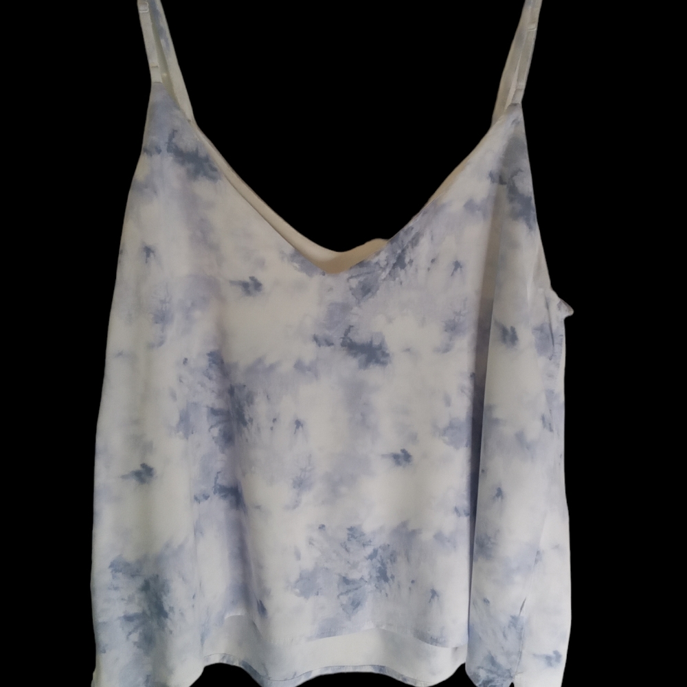DOUBLE ZERO BLUE TIE-DYE L CAMISOLE BLUE/WHITE LINING - Picture 6 of 8